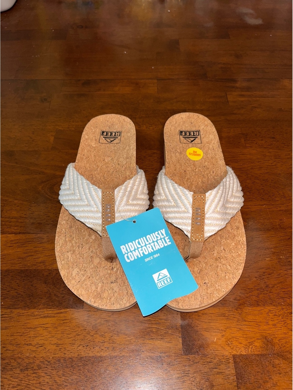 Reef Women's Cork Footbed Flip Flop Sandals Size 10 - Ridiculously Comfortable,